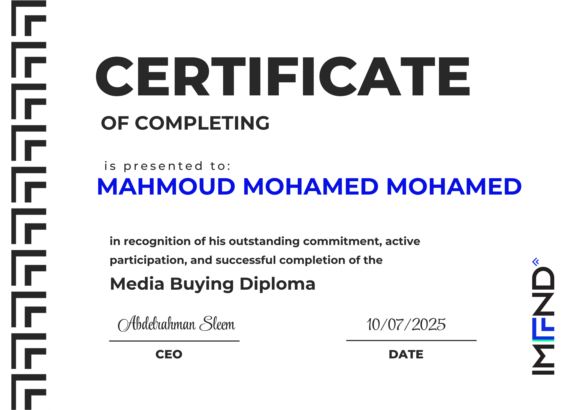 Certification